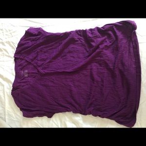 Purple maternity shirt